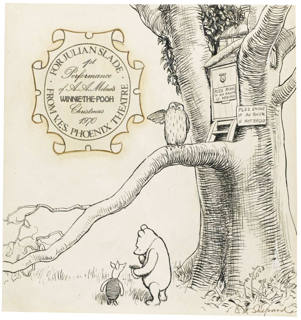 Иллюстрации Винни пуха Эрнест Хауэрд Шепард