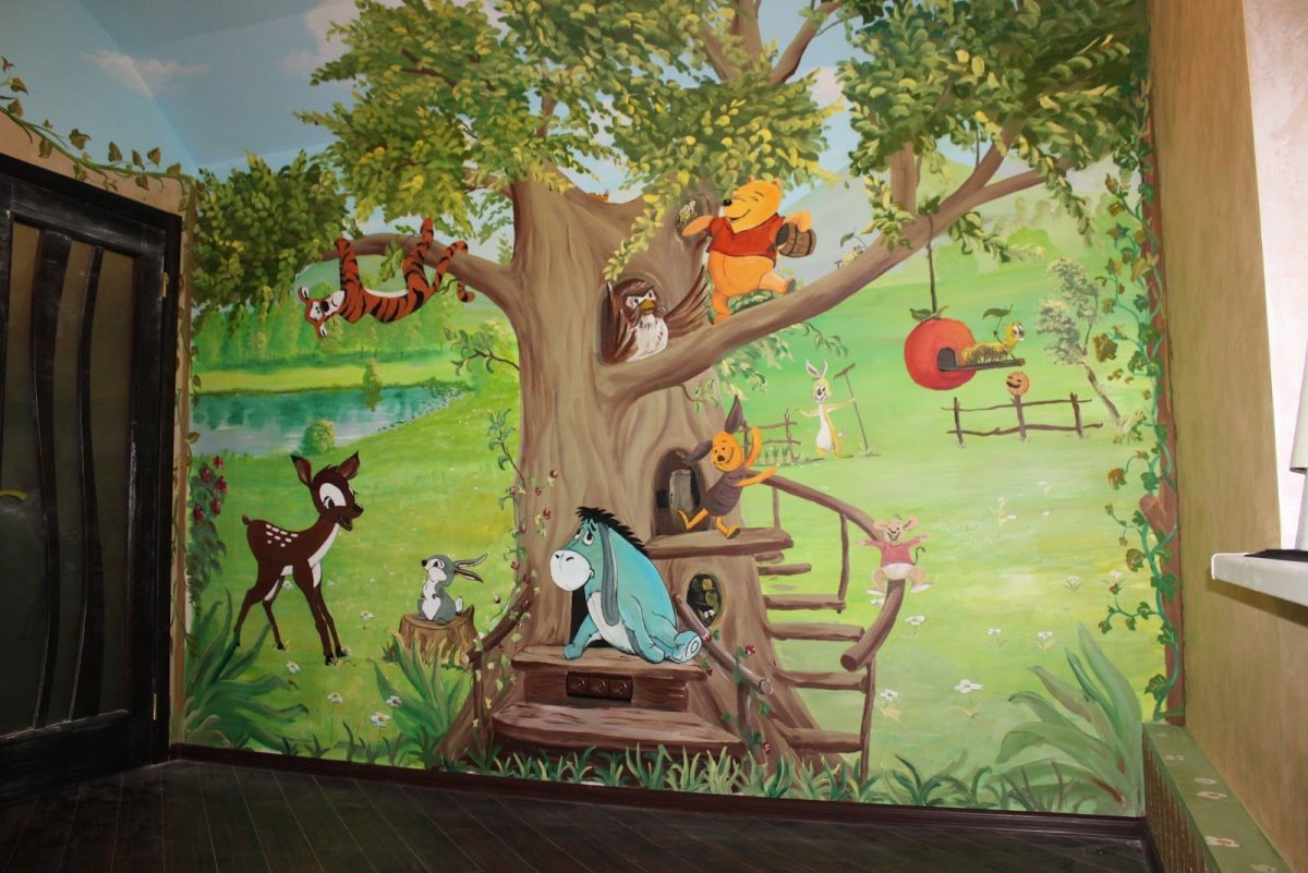 Сказочное дерево на стене