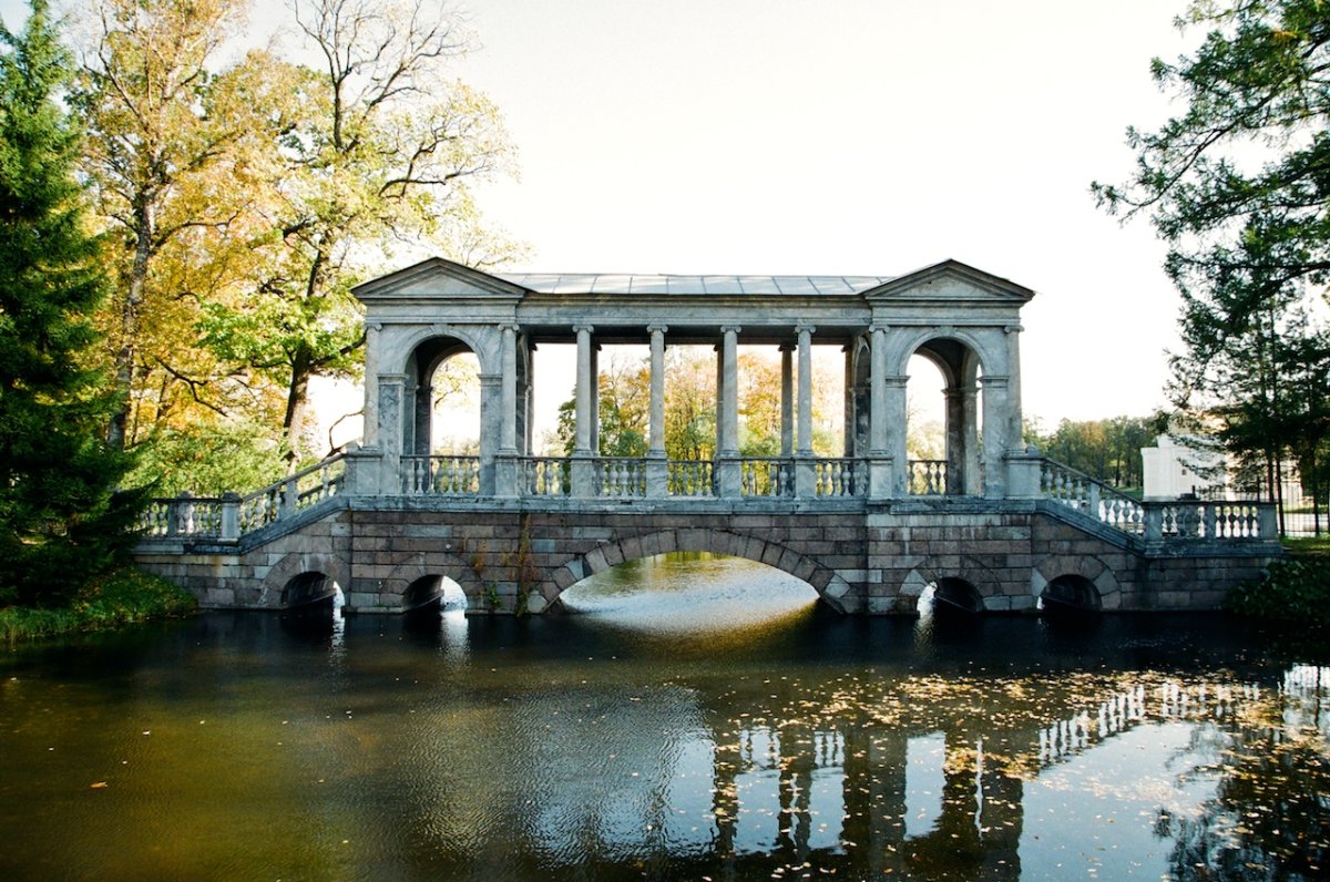 Город Пушкин Александровский парк китайский мостик