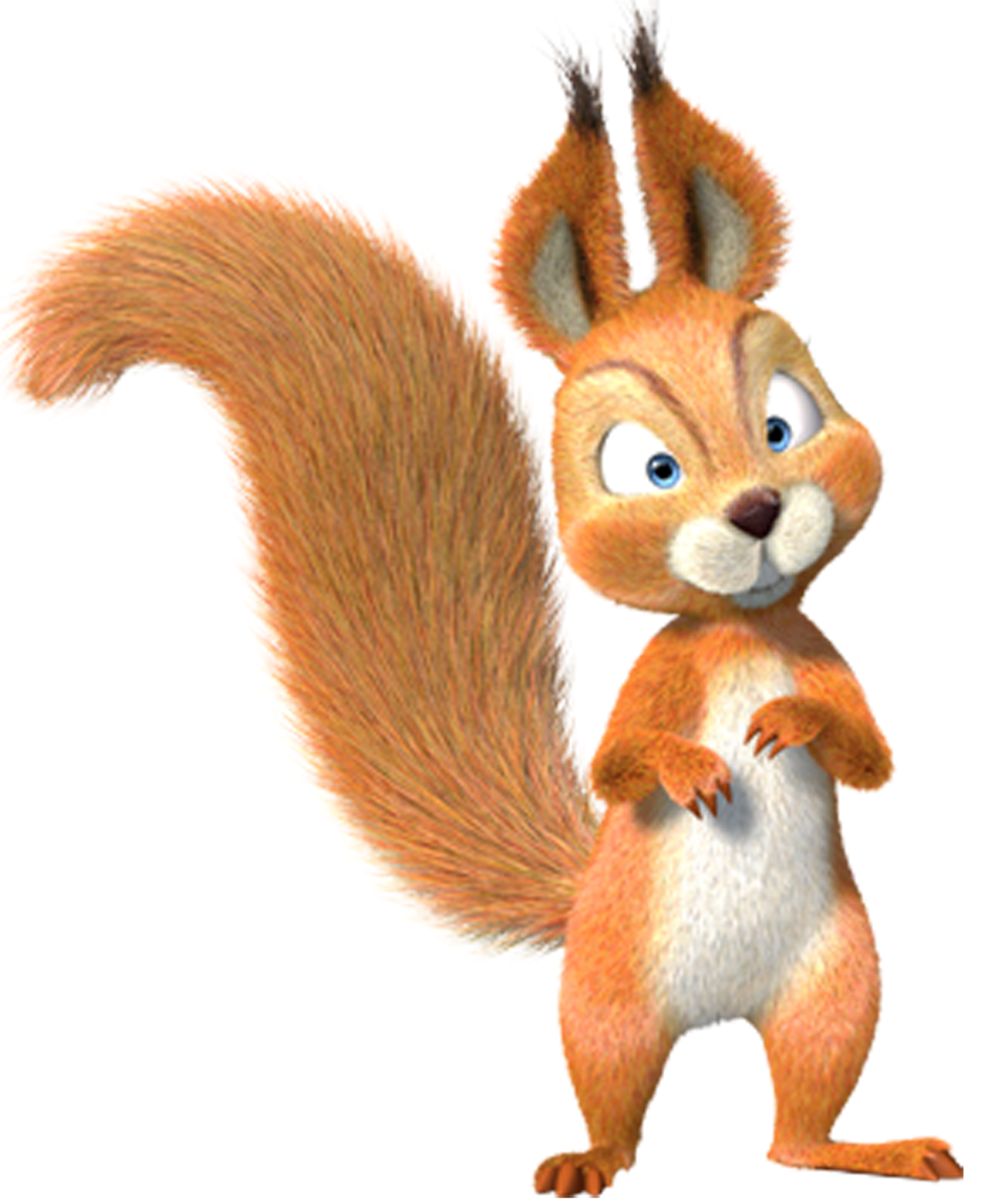 Белка из мультика Маша и медведь