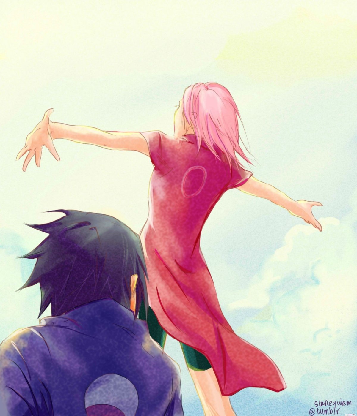 Сакура Харуно Саске и Наруто