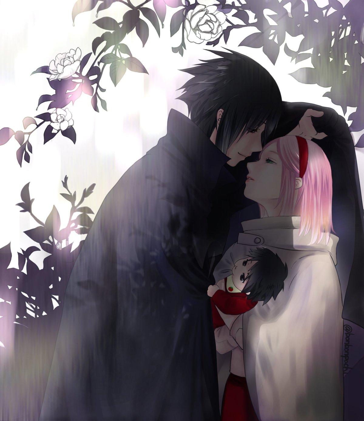 Саске Учиха и Сакура арт