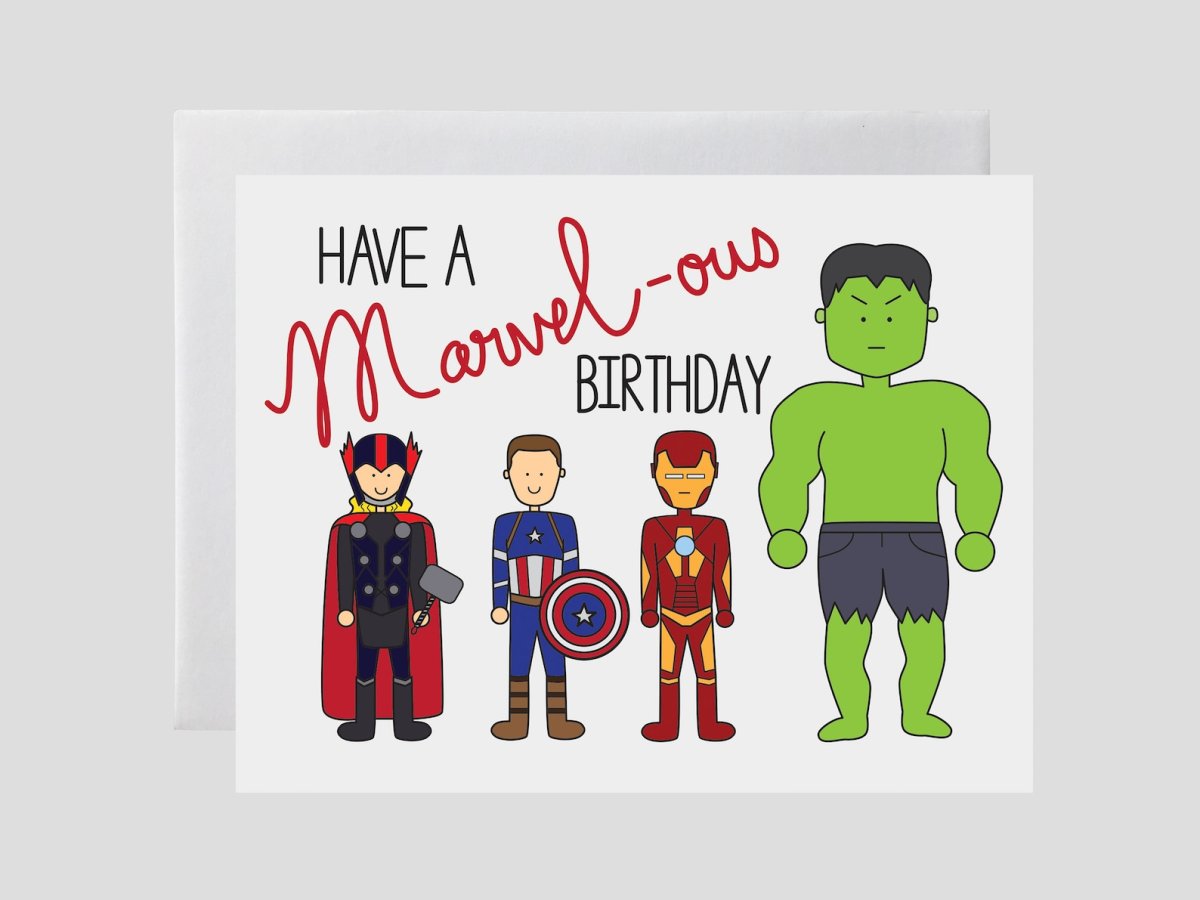 Marvel Birthday Card