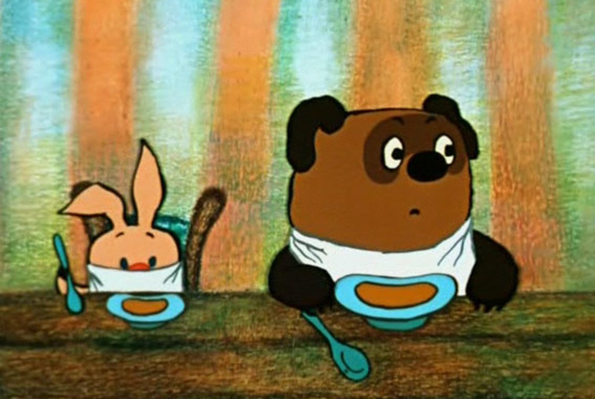 Маска Винни пуха и пятачка