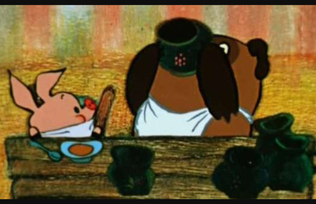 Винни пух в гостях у кролика картинки