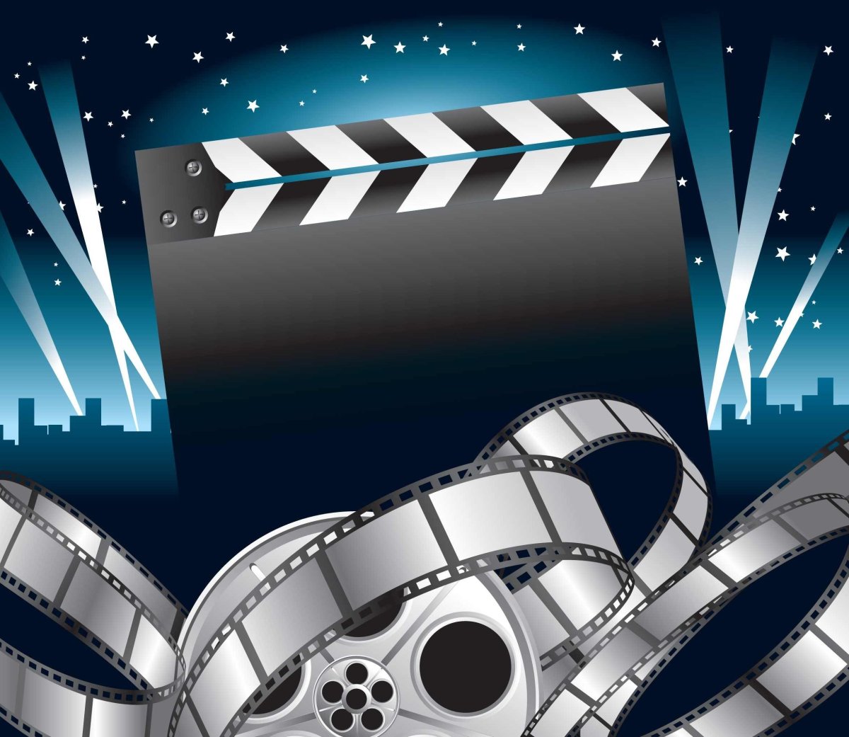 Человек в кинотеатре с попкорном