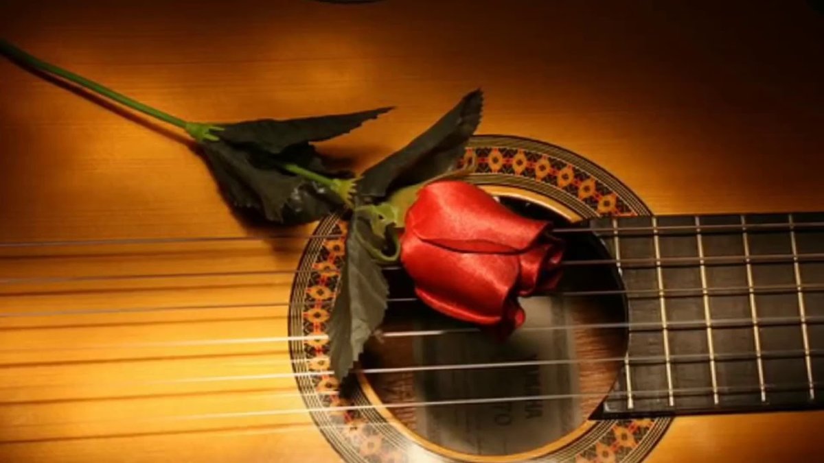 Гитара цветы