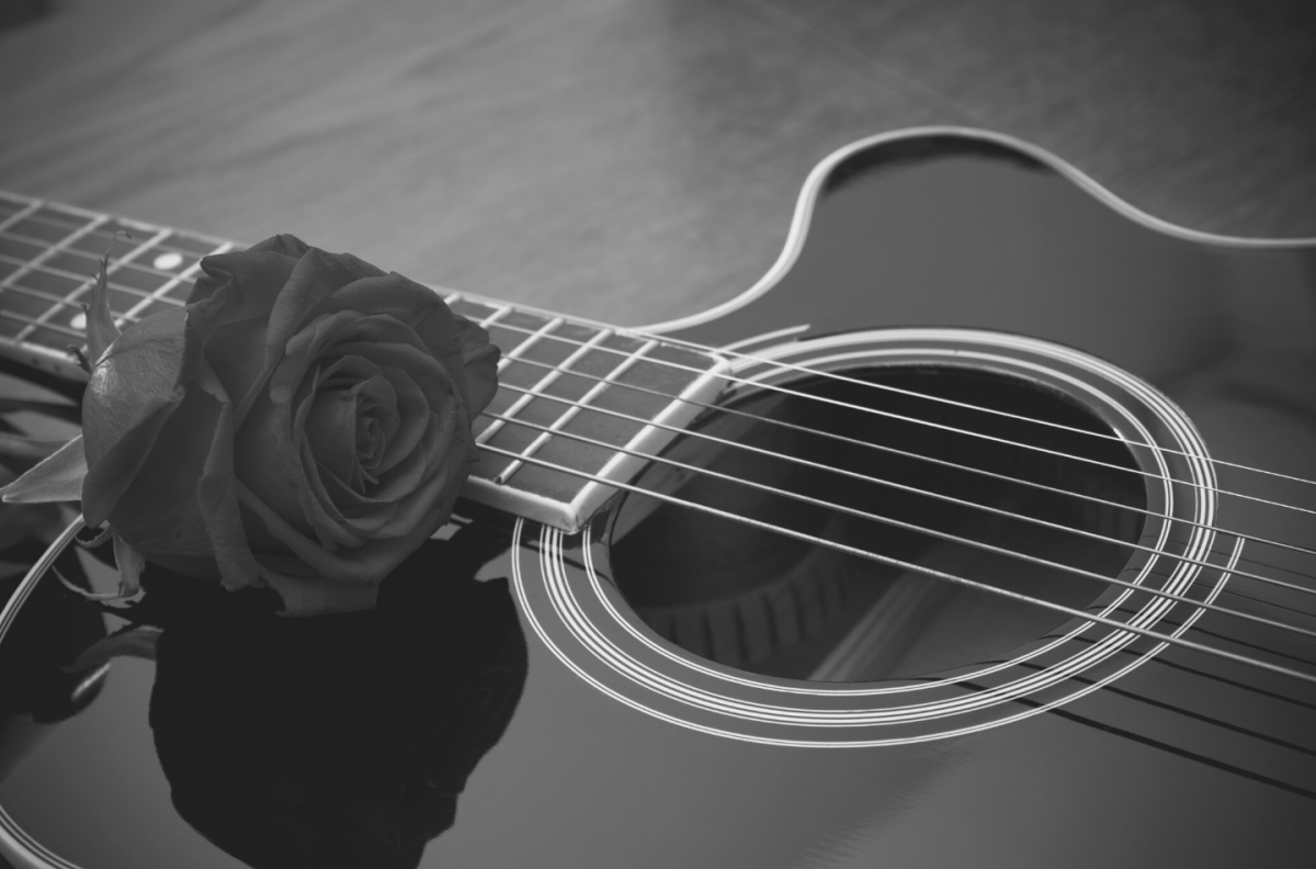 Акустическая гитара роза