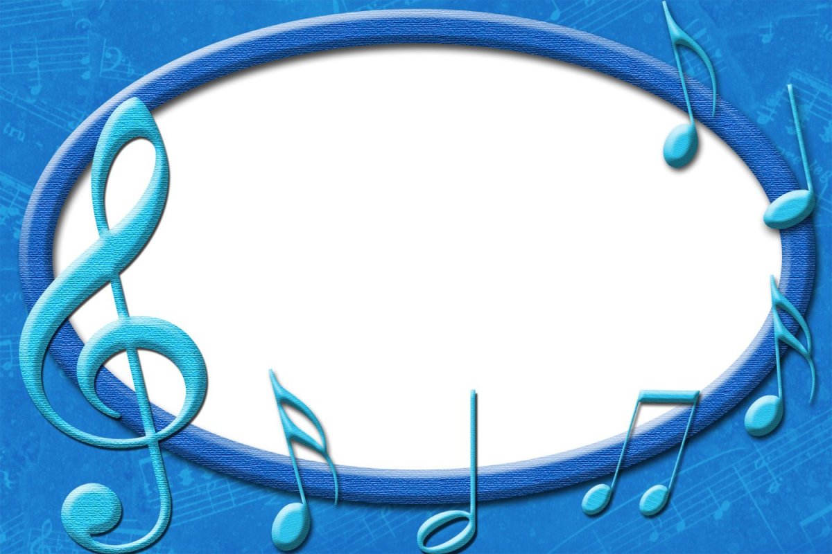 Фон с нотками детский