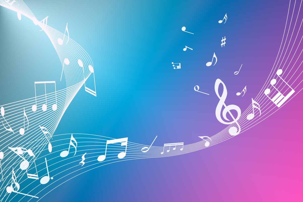 Скрипичный ключ фон