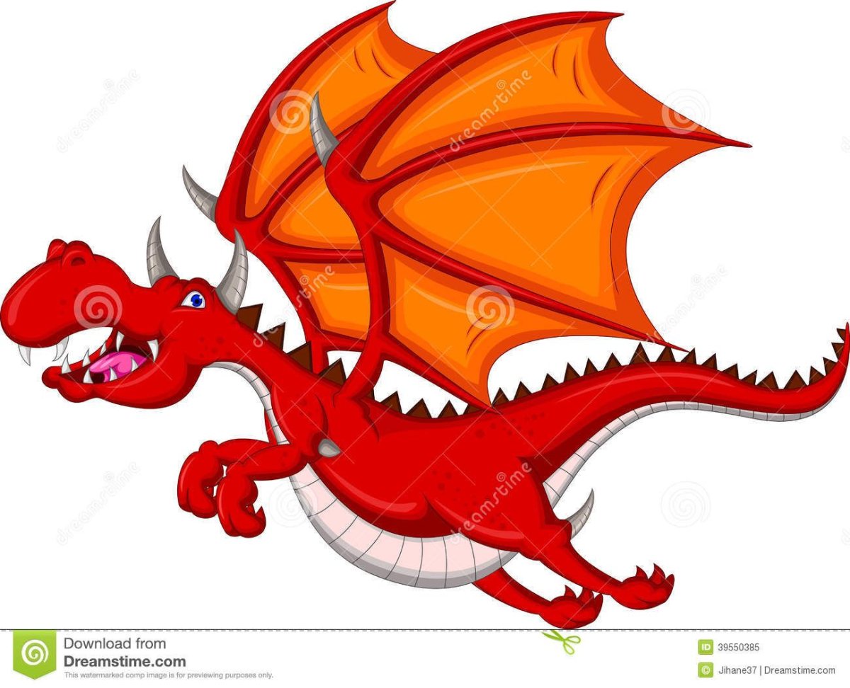 Дракон на прозрачном фоне