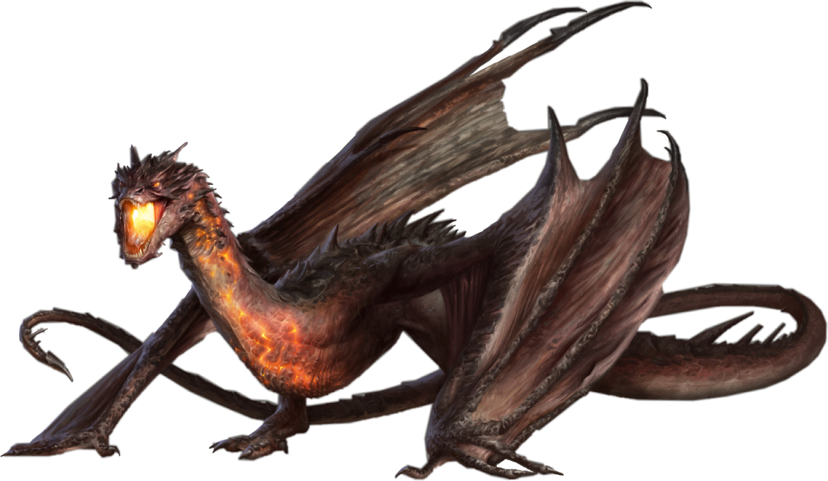 Японский дракон сбоку