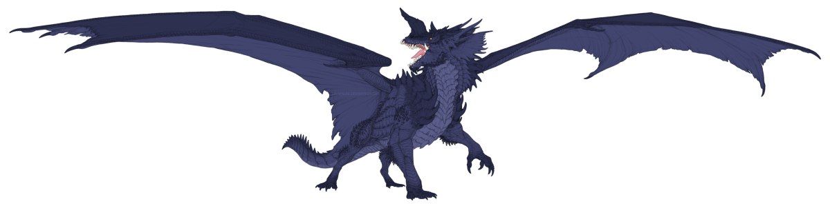 Силуэт дракона на белом фоне