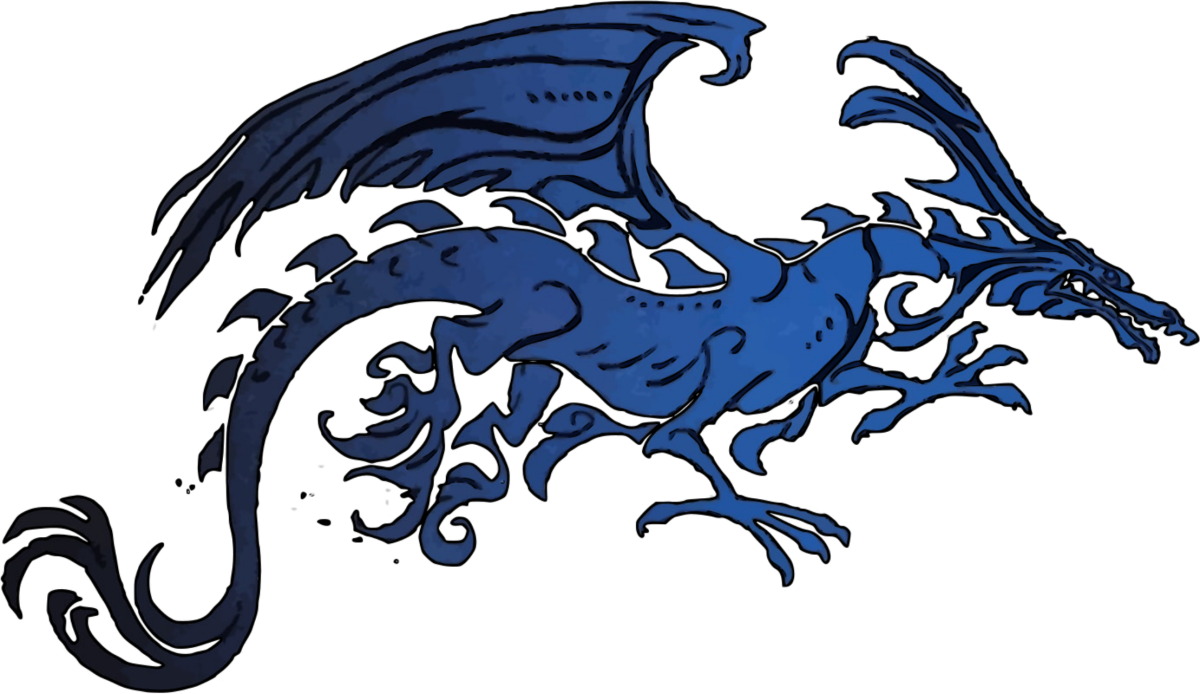 Голова огнедышащего дракона