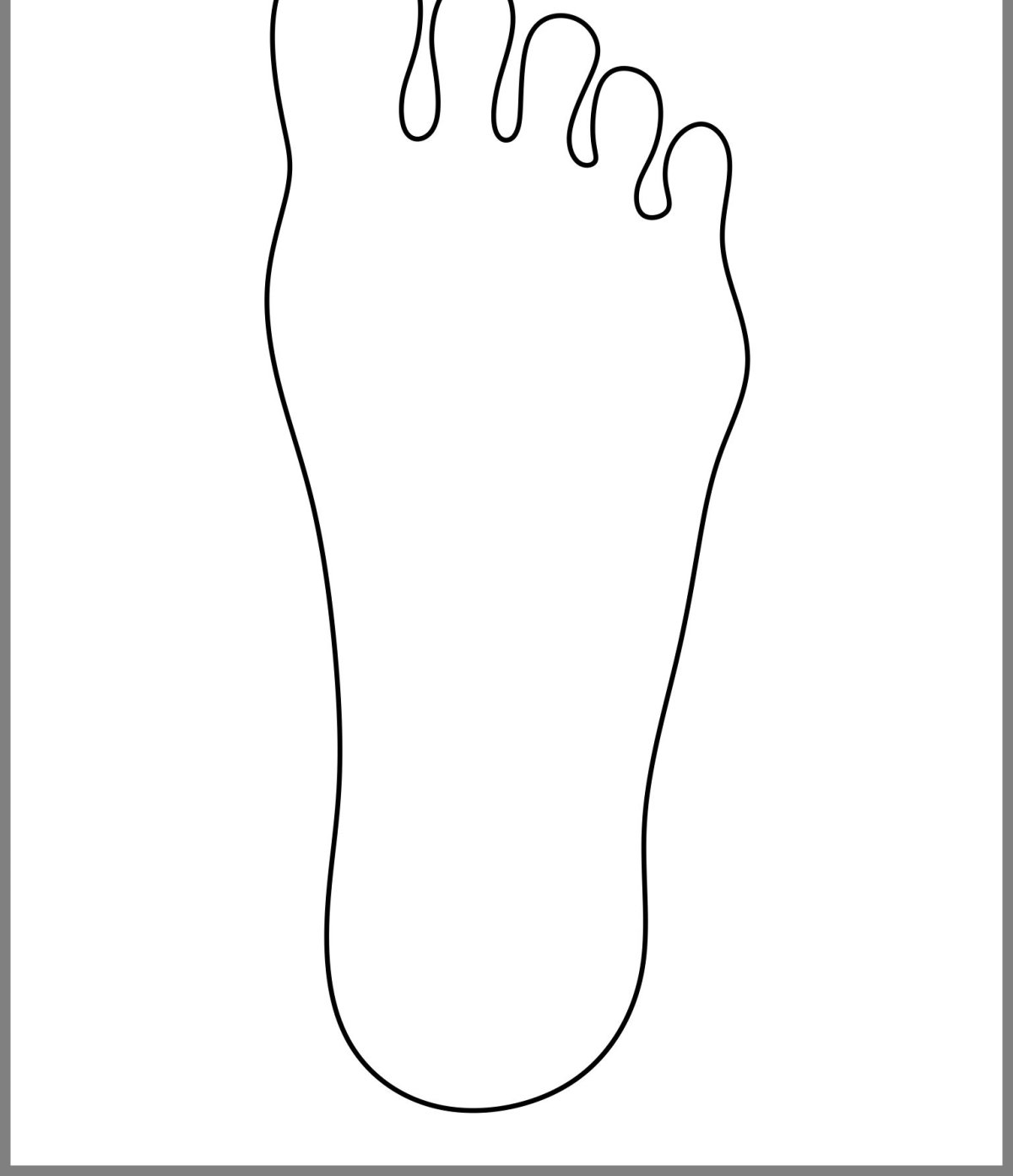 Стопа раскраска