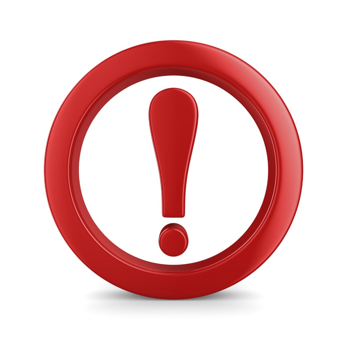 Знак восклицания в круге