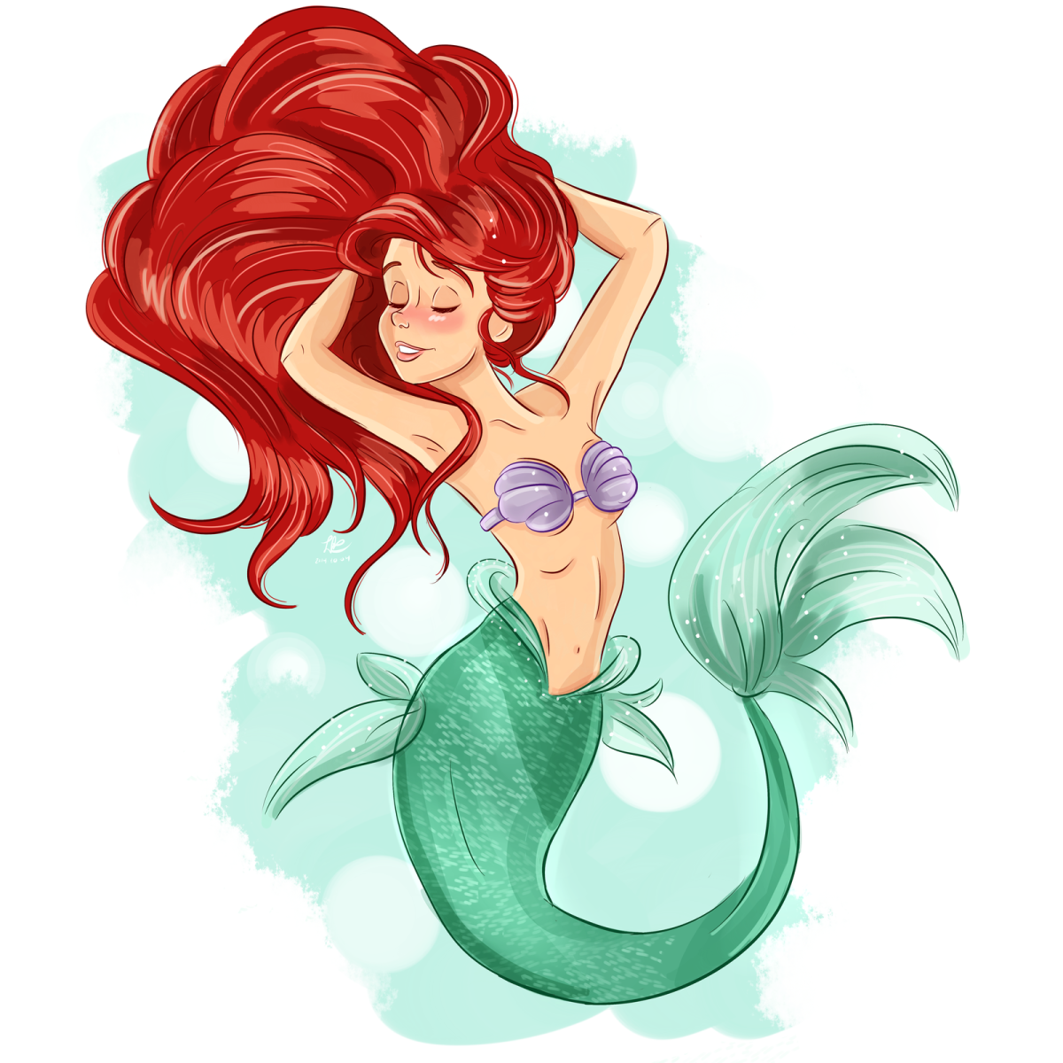 Русалочка Ариэль беременная