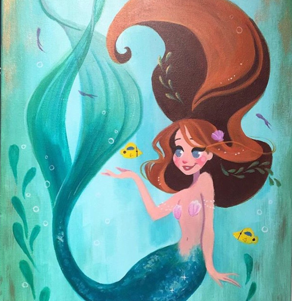 Русалка рисунок