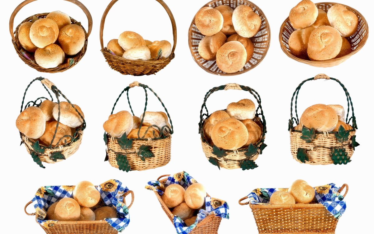 Корзинка с пирожками