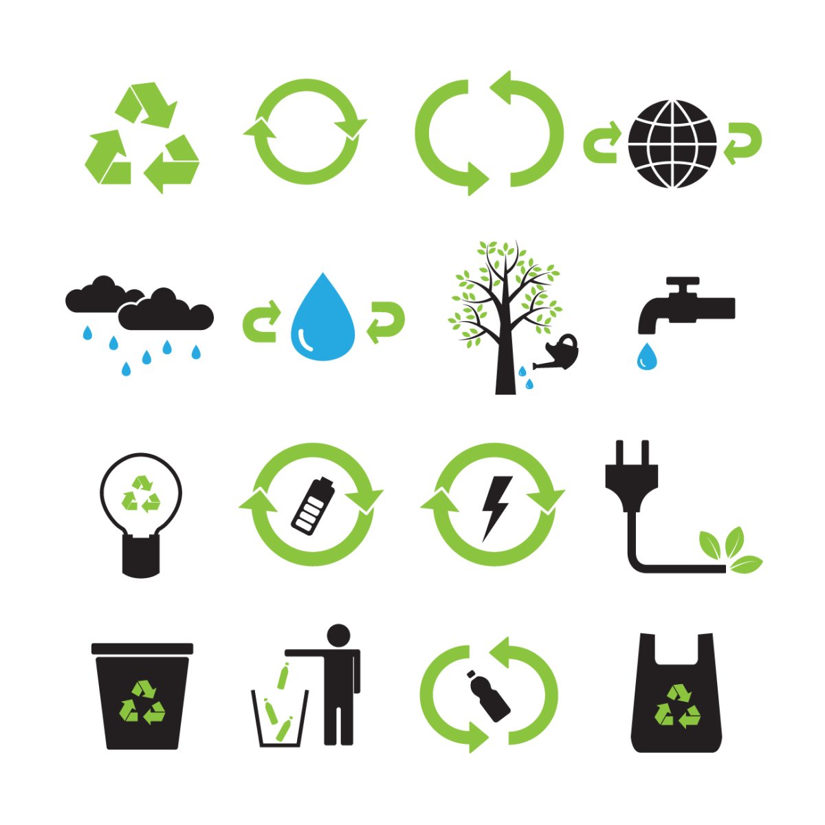 Предметы для сортировки мусора