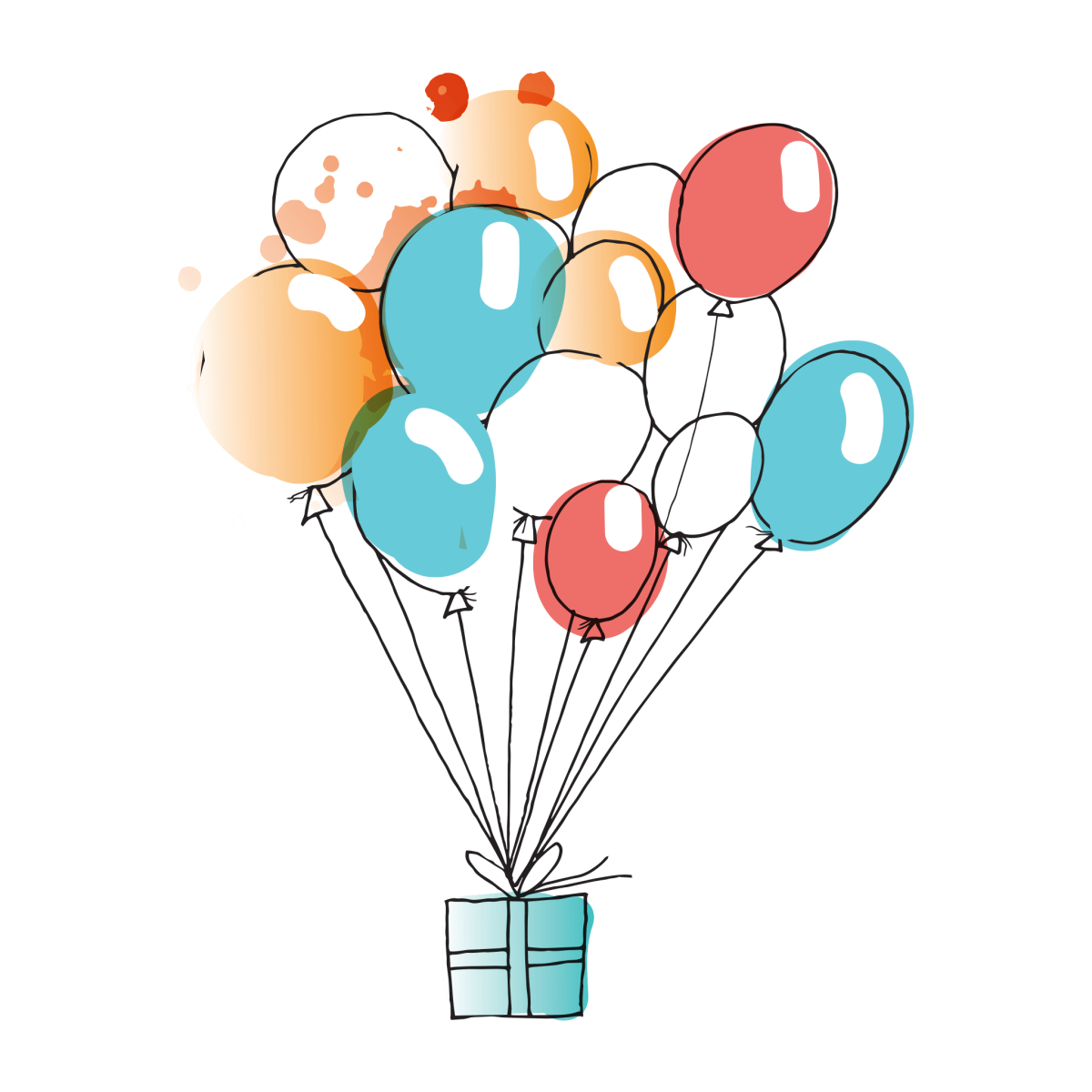 Смешные рожицы на шариках