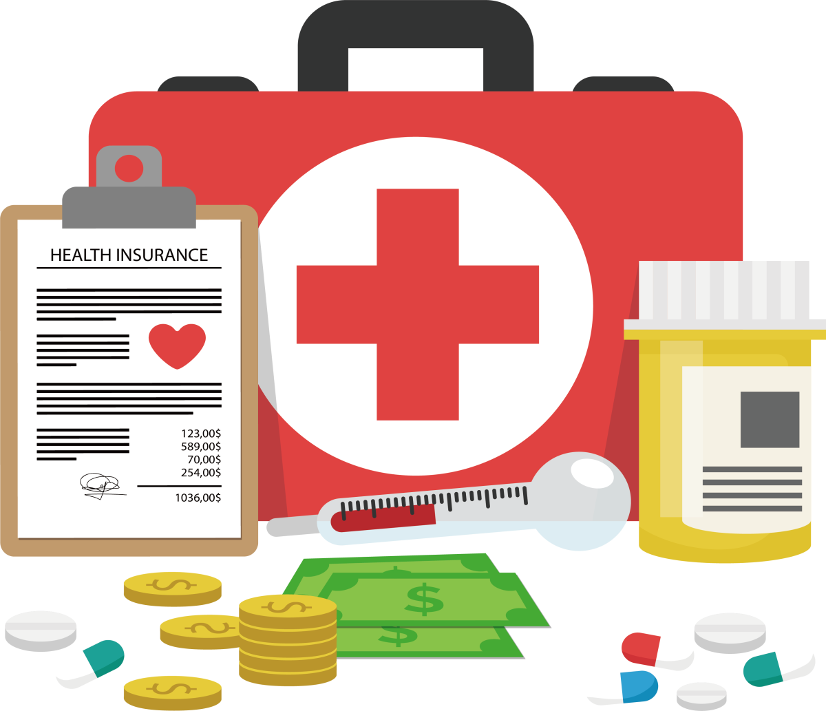 Аптечка на прозрачном фоне