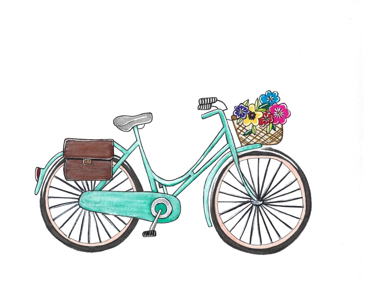 Велосипед рисунок
