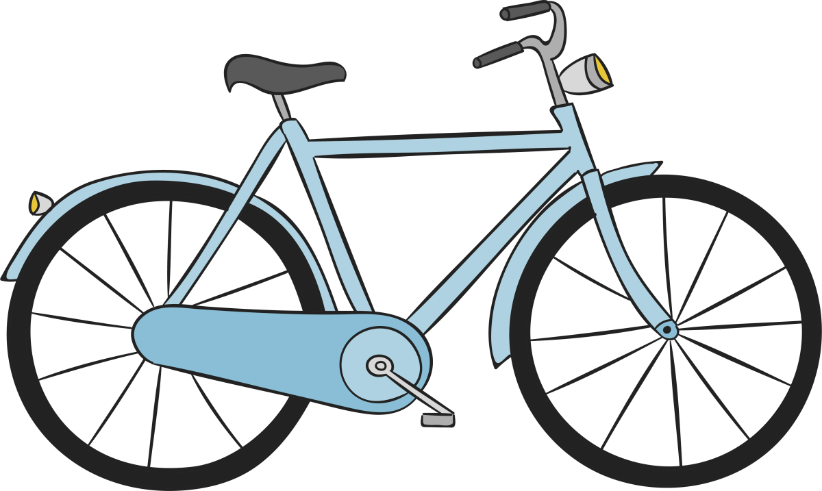 Велосипед с цветами вектор