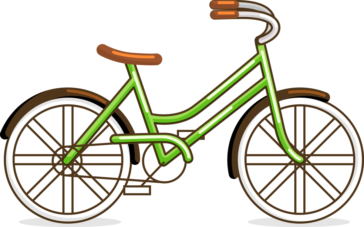 Ребенок на велосипеде мультяшный