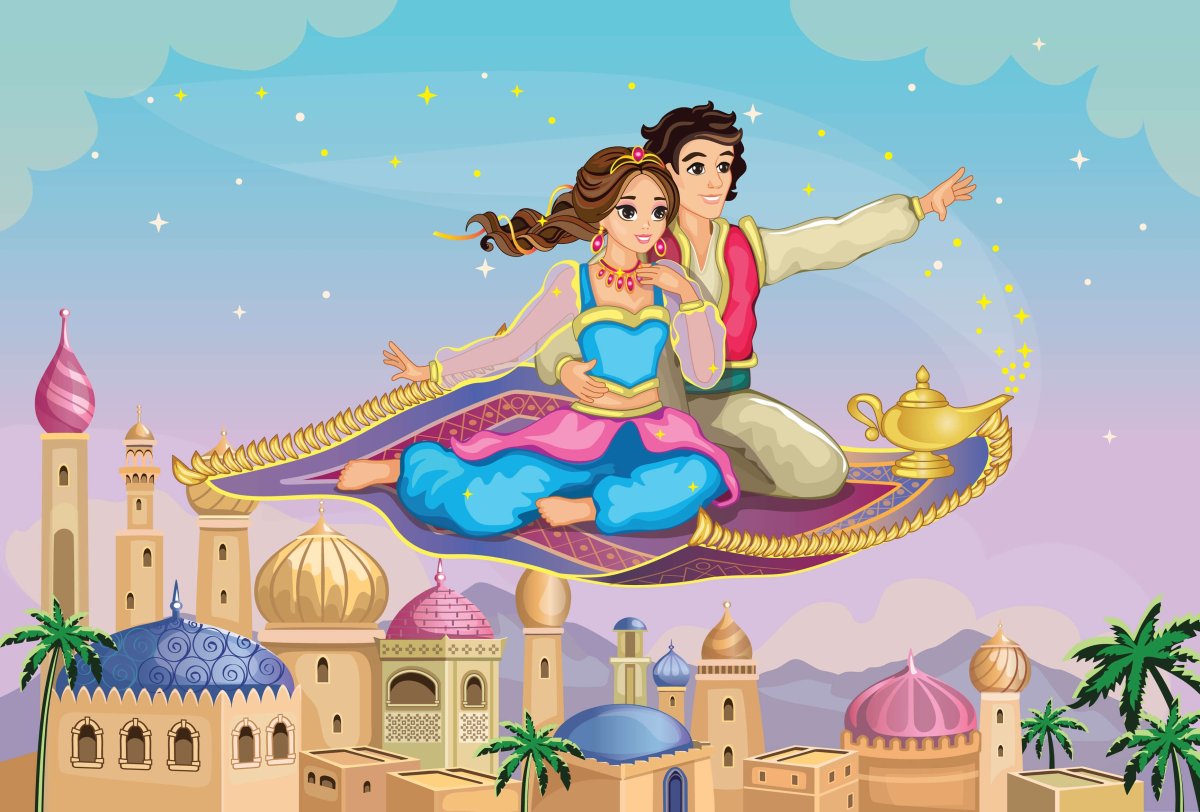 Лампа Аладдина и ковер самолет