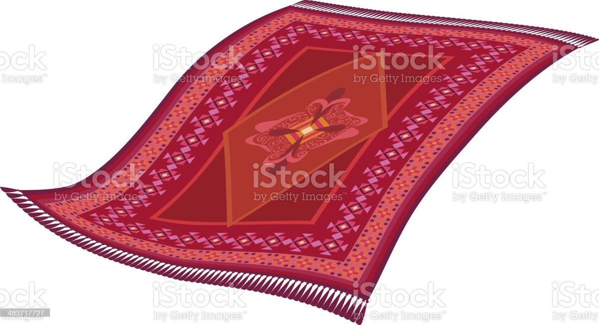 Алладин и Абу на ковре самолете