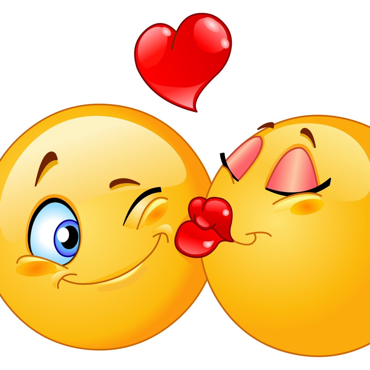 Смайлики поцелуйчики