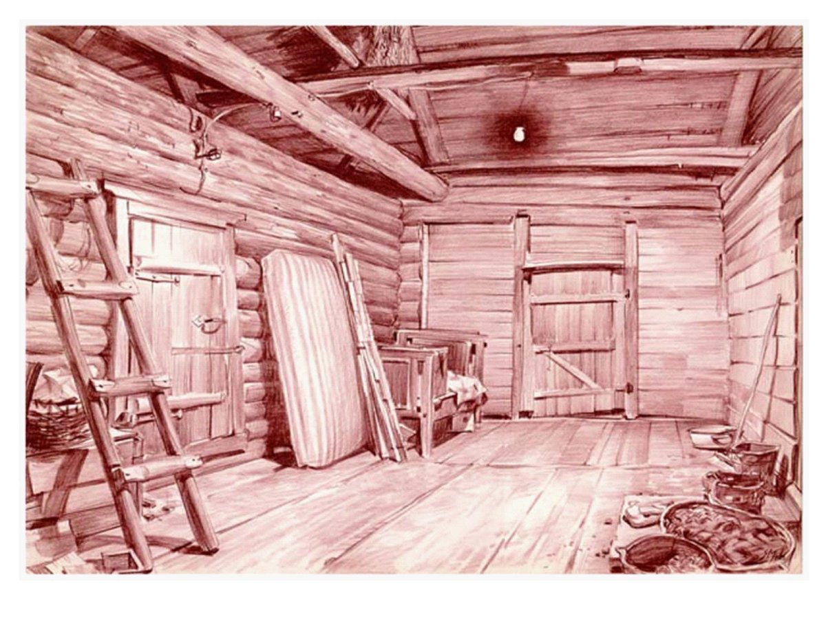 Сени в крестьянской избе