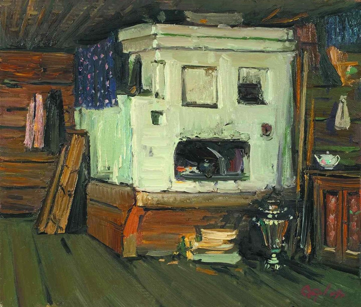 Печка Сказочная на прозрачном фоне