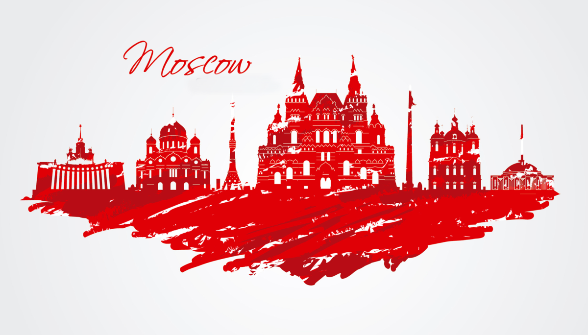Силуэты достопримечательностей Москвы