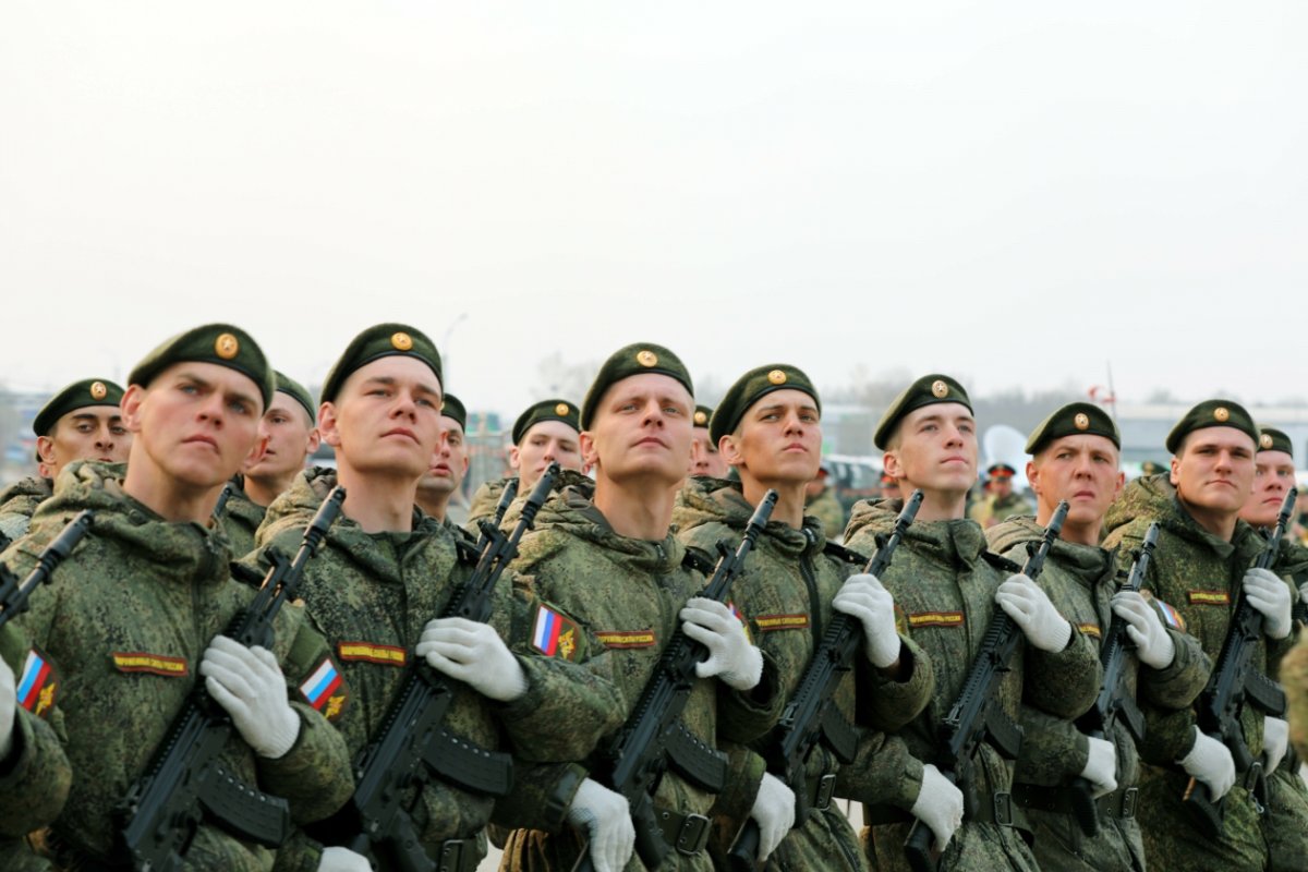 Гарнизонная тренировка к параду