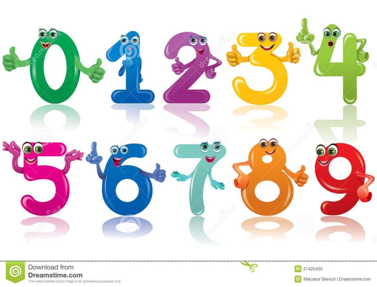 Цифры детские с ручками