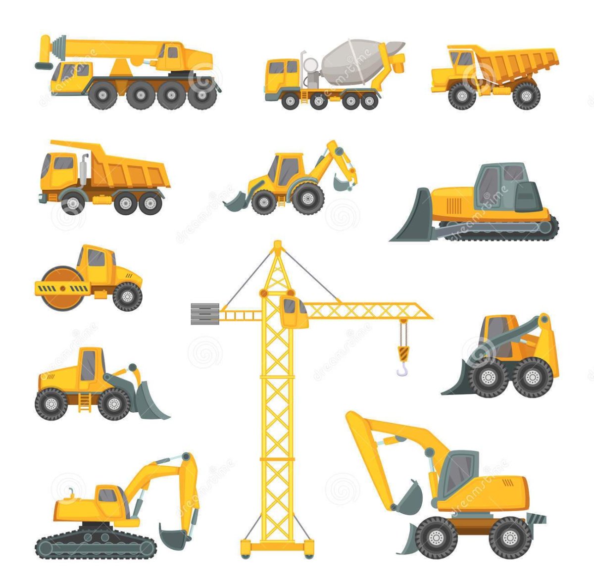 Строительные машинки для печати