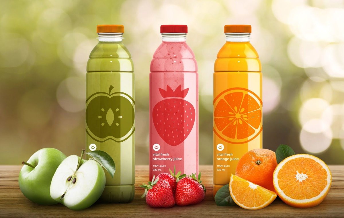 Нестандартная упаковка для соков