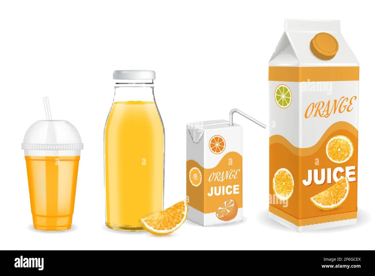 Напиток в бело оранжевой коробке