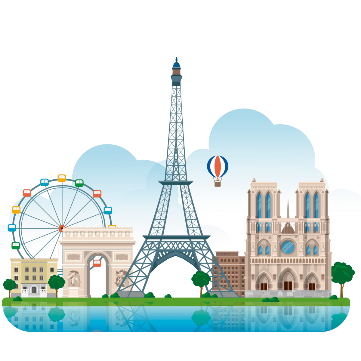 Франция мультяшная