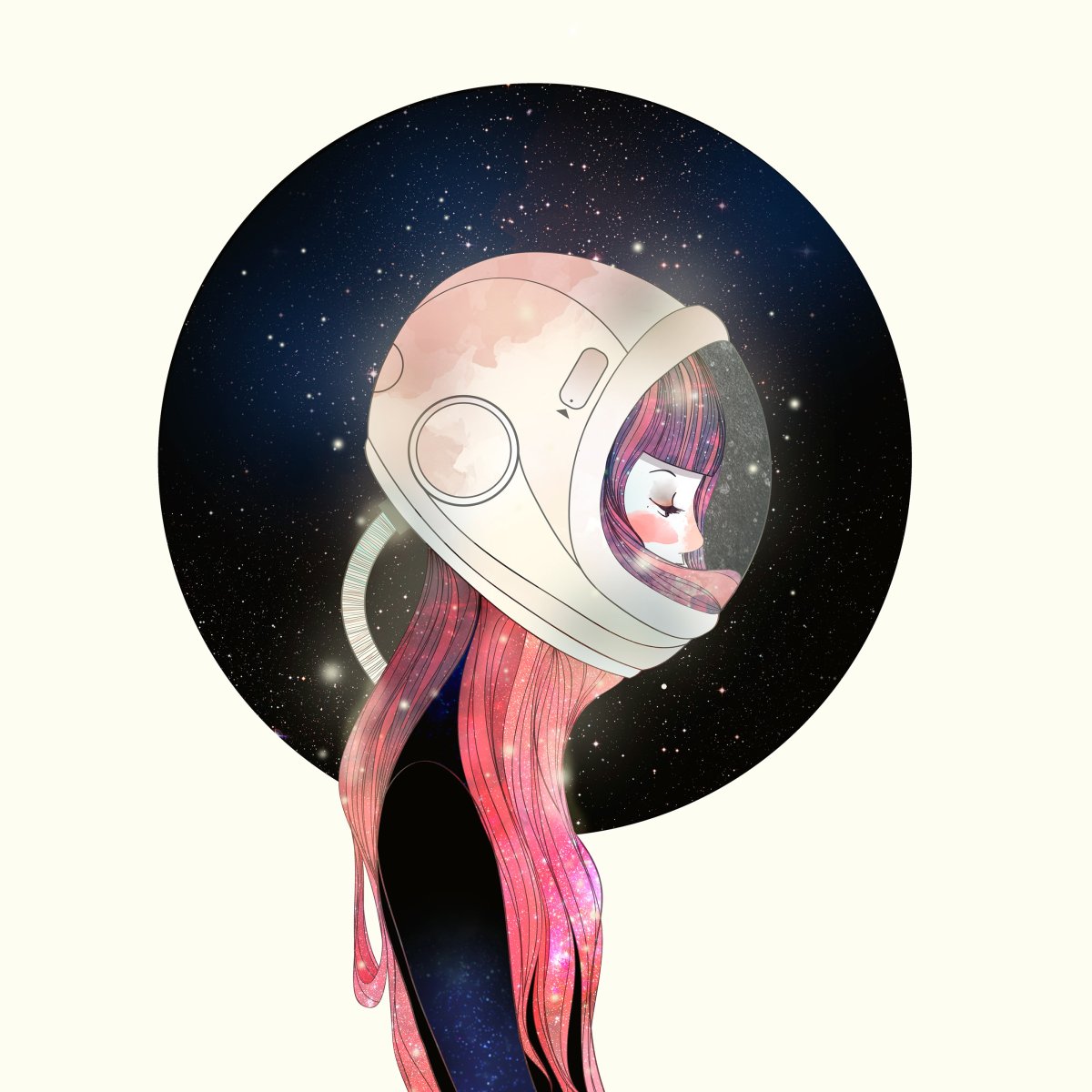 Космос для девочки фотошоп