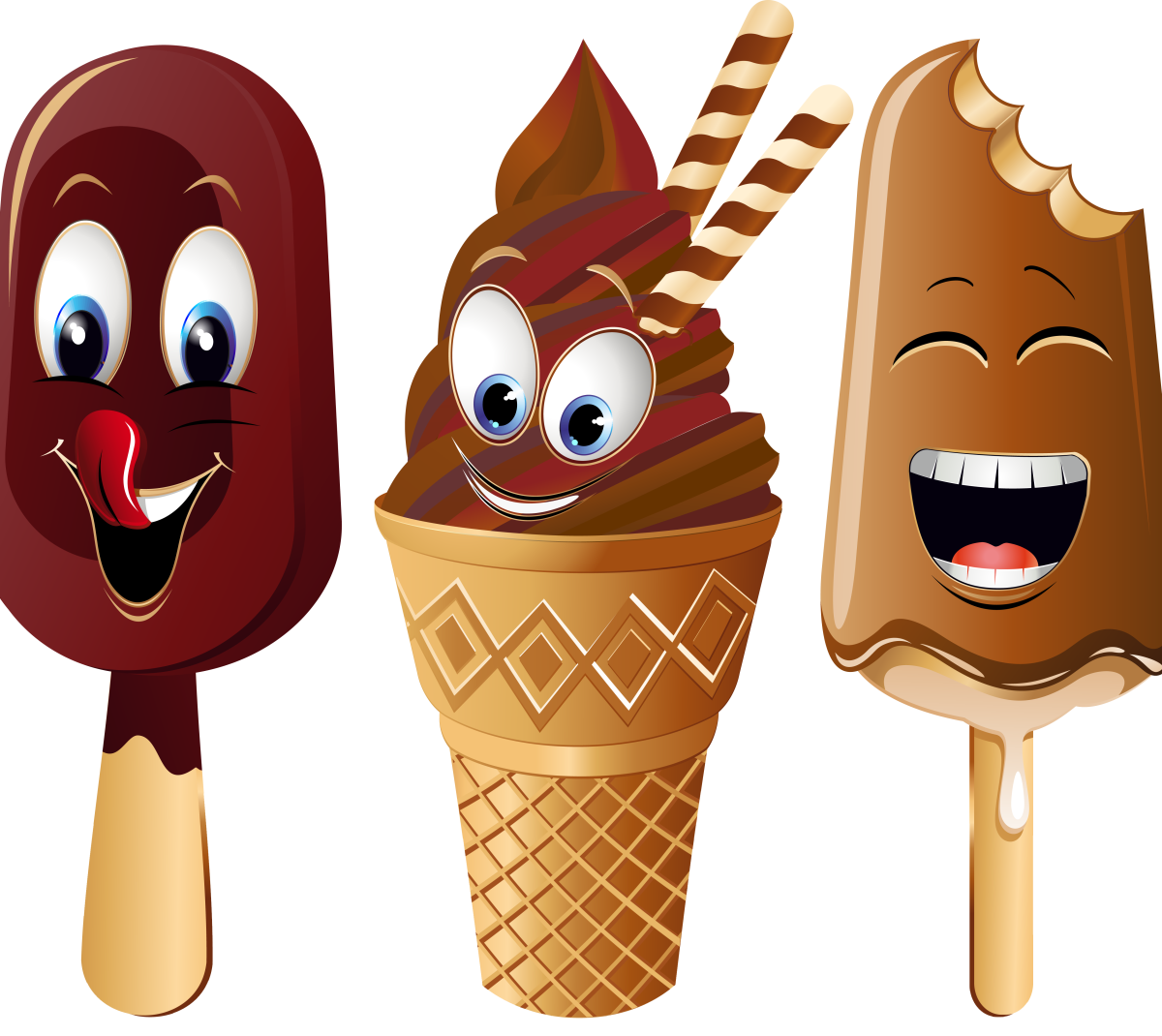 Стикеры мороженое