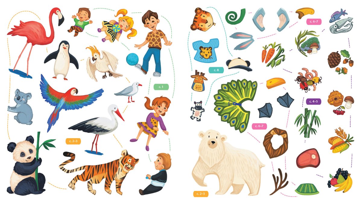 Наклейки животные для детей