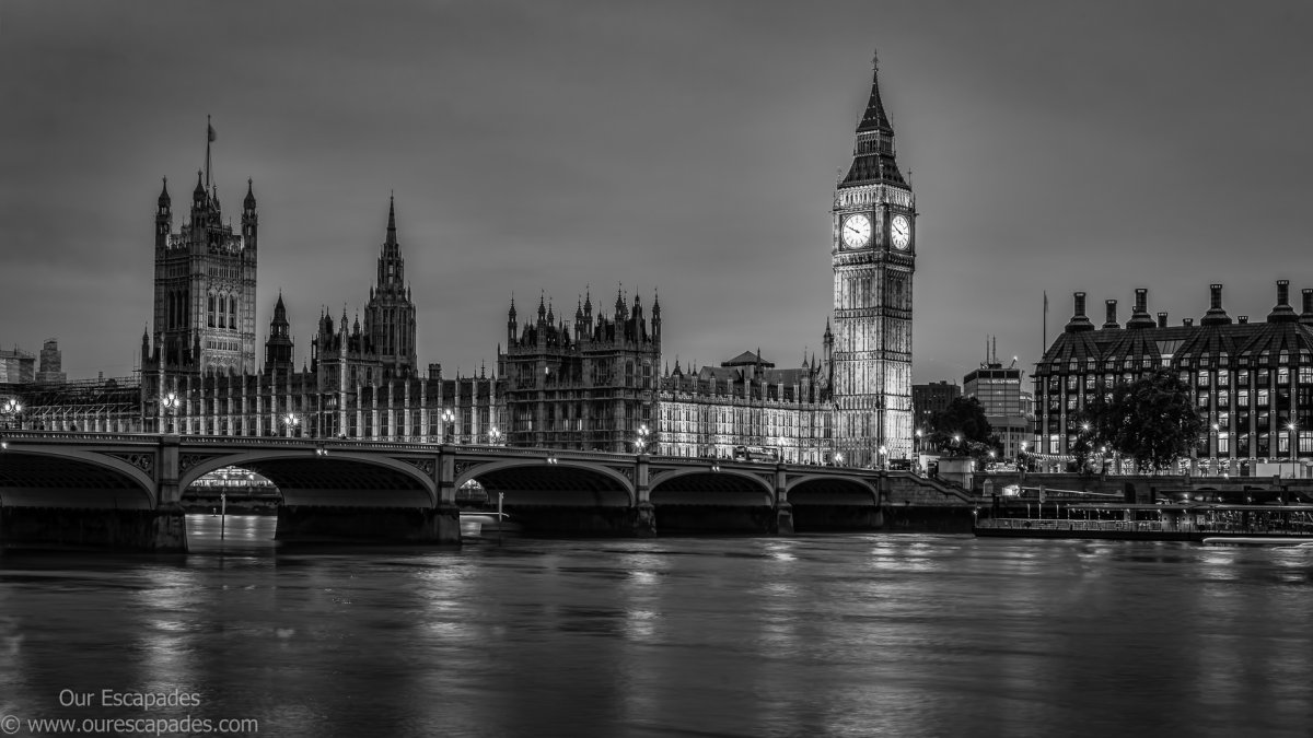 Серый Лондон Биг Бен