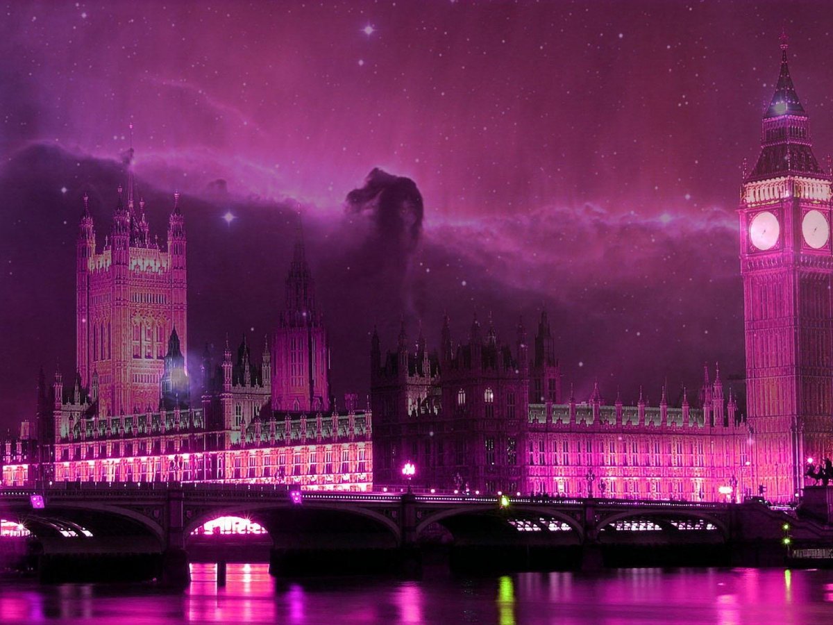 Вестминстерский дворец Лондон ночь 4k