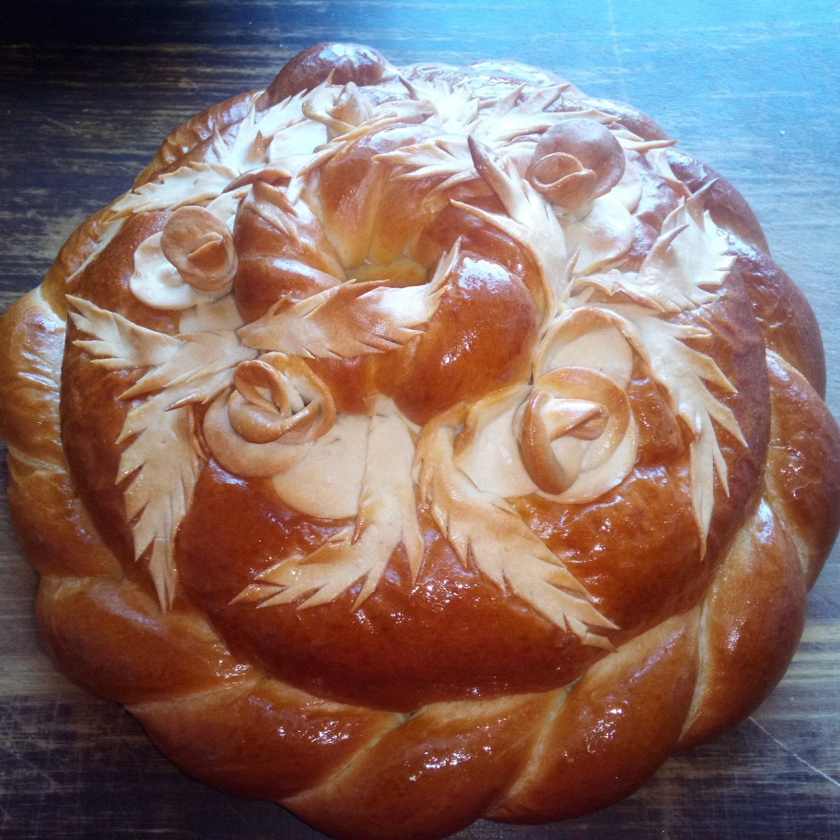 Свадебный каравай золотой Колос