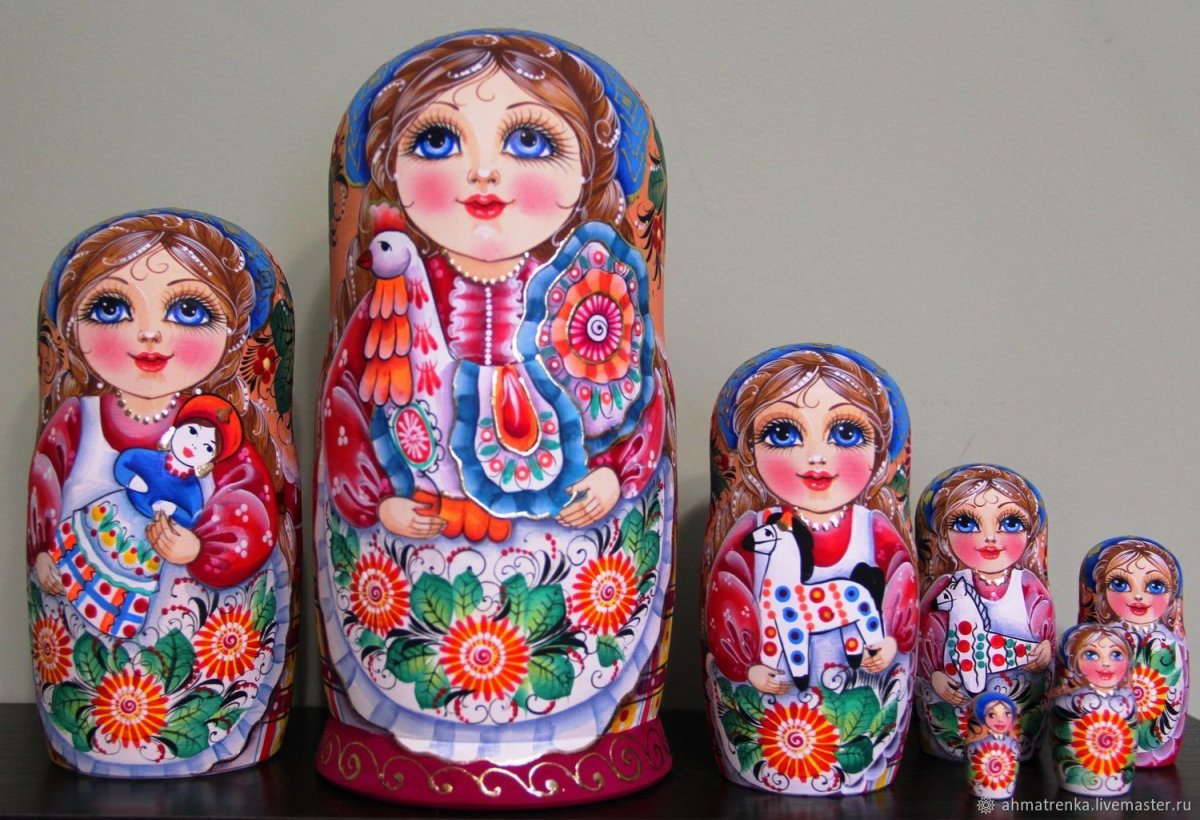 Борецкая роспись матрешки