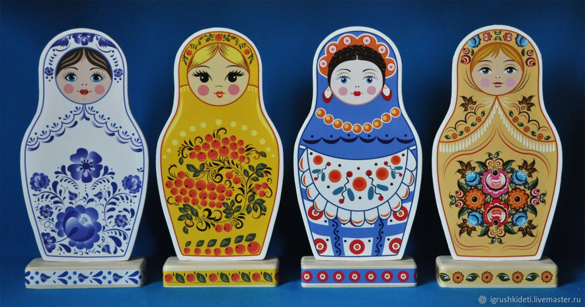 Матрешка роспись Городец