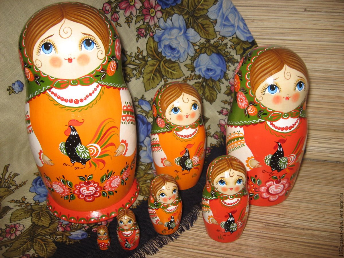Городецкая игрушка Матрешка